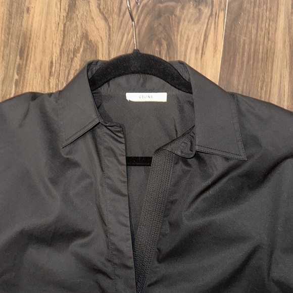Celine black blouse vneck three quarter sleeve size 36 - Picture 4 of 17
